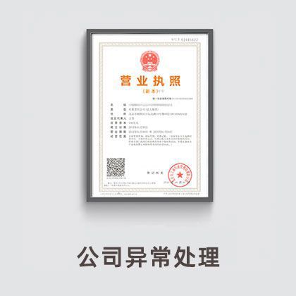 公司异常处理